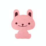 10 PCS Cartoon Animal Bathroom Thickened Felt Toilet Deodorant Stickers(Rabbit)