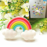 10 PCS Home Fridge Magnets Decorative Message Stickers Children Whiteboard Stickers(Rainbow)