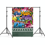 1.5m x 2.1m Retro Doodle Children's Photo Shoot Background Cloth