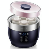 Bear SNJ-C10T1 Fully Automatic Ceramic Yogurt Cup Rice Wine Cheese Machine Yogurt Machine, Glass Liner + Split Cup(CN Plug)