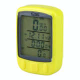 SUNDING 563A Bike Bicycle Waterproof Wired LCD Screen Luminous Mileage Speedometer Odometer, English Version(Yellow)