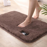 Bathroom Toilet Absorbent Bath Mat Carpet Bedroom Non-slip Foot Pad, Size:50x80cm(Brown)