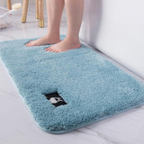 Bathroom Toilet Absorbent Bath Mat Carpet Bedroom Non-slip Foot Pad, Size:40x60cm(Light blue)