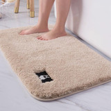 Bathroom Toilet Absorbent Bath Mat Carpet Bedroom Non-slip Foot Pad, Size:40x60cm(Creamy-white)