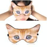 3D Eye Mask Shading Sleeping Cartoon Animal Printed Eye Mask(Cat)