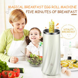 Automatic Multifunctional Egg Roll Maker Electric Egg Boiler Omelette Machine Breakfast Egg Tool(Green)