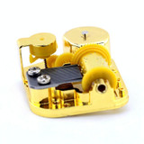 Eight-tone Gold-plated Bar Repair Parts DIY Sky City Paperback Music Box(Ode to Joy)