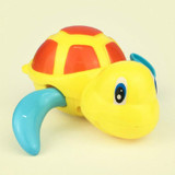 Cartoon Turtle Shape Clockwork Toy Babies Bathing Play Water Toy Children Educational Toy(Orange)