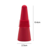 Food Grade Silicone Wine Stopper Creative Preservation Bottle Stopper(Red)