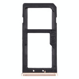 SIM Card Tray + SIM Card Tray / Micro SD Card Tray for Nokia 6 TA-1000 TA-1003 TA-1021 TA-1025 TA-1033 TA-1039 (Gold)