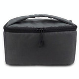 Water-resistant DSLR Padded insert Case Waterproof Zipper Removable Partition Camera Bags(Dark Grey)