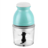 Portable Mixing Cup Electric Soy Milk Juicer Multi-function Cooking Machine Home Meat Grinder(Light Green)