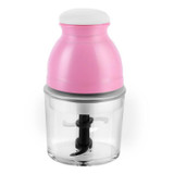 Portable Mixing Cup Electric Soy Milk Juicer Multi-function Cooking Machine Home Meat Grinder(Pink)