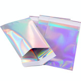 100 PCS / Set  Laser Self Sealing Plastic Envelopes Mailing Bags Gift Packaging Bags, SIZE:16.5cmx23cm+4cm