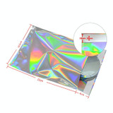 100 PCS / Set  Laser Self Sealing Plastic Envelopes Mailing Bags Gift Packaging Bags, SIZE:16.5cmx23cm+4cm
