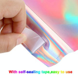 100 PCS / Set  Laser Self Sealing Plastic Envelopes Mailing Bags Gift Packaging Bags, SIZE:16.5cmx23cm+4cm