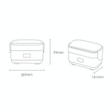 F36 Electric Lunch Box Automatic Heating and Insulation Can be Plugged in Mini Office Workers Double Steamed Rice Box