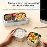 F36 Electric Lunch Box Automatic Heating and Insulation Can be Plugged in Mini Office Workers Double Steamed Rice Box