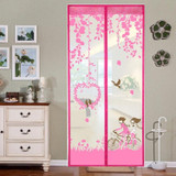 Summer Anti-Mosquit Curtain Encryption Magnetic Screen, Size:90x210cm(Pink)