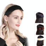 3 PCS Handmade Velvet Wig Hair Band Wig Fixed Headband(Beige)