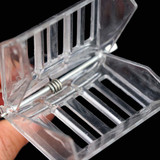 2 PCS  Plastic Book Clip Type Bee King Cage Beekeeping Tool