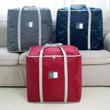 weekeight 2 PCS Clothing Quilt Storage Bag Household Moving  Luggage Organizer Bag, Colour: Wine Red Large