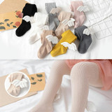 Spring And Autumn Children Tights Baby Knitting Pantyhose Size: L 2-4 Years Old(Khaki)