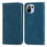 For Xiaomi Mi 11 Lite Retro Skin Feel Business Magnetic Horizontal Flip Leather Case With Holder & Card Slots & Wallet & Photo Frame(Blue)