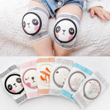 3 Pairs Baby Knee Pads Summer Mesh Thin Cotton Baby Crawling Anti-Fall Elbow Knee Pads Suitable Age: 0-4 Years Old(Black White Panda)