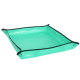 2 PCS 100x100cm PE Home Gardening Planting Operation Mat Green Plant Changing Pot Mixing Soil Waterproof Flower Mat