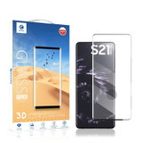 For Samsung Galaxy S21 Ultra/ S30 Ultra mocolo 0.33mm 9H 3D Curved Full Screen Tempered Glass Film, Fingerprint Unlock Support