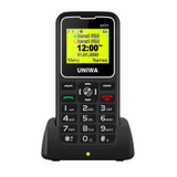 UNIWA V171 Mobile Phone, 1.77 inch, 1000mAh Battery, 21 Keys, Support Bluetooth, FM, MP3, MP4, GSM, Dual SIM, with Docking Base(Black)