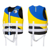 HiSEA L002 Foam Buoyancy Vests Flood Protection Drifting Fishing Surfing Life Jackets for Children, Size: S(Blue Yellow)