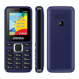 UNIWA E1801 Mobile Phone, 1.77 inch, 800mAh Battery, 21 Keys, Support Bluetooth, FM, MP3, MP4, GSM, Dual SIM(Blue)