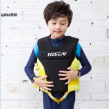 HiSEA L002 Foam Buoyancy Vests Flood Protection Drifting Fishing Surfing Life Jackets for Children, Size: XL(Black Yellow)