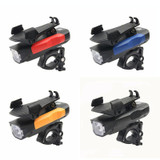 500LM Bicycle Light Mobile Phone Holder Multi-Function Riding Front Light With Horn 2400 mAh (Black)