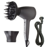 Lescolton 9809 Household Smart High-power Cold Hot Wind Leafless Negative Ion Hair Dryer with Hair Comb, Plug Type:UK Plug(Black)