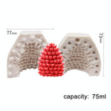 SX-SD-47 Christmas Cake Decoration Silicone Mold DIY Aroma Candle Baking Mold