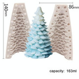 SX-SD-45 Christmas Cake Decoration Silicone Mold DIY Aroma Candle Baking Mold