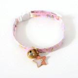 4 PCS Adjustable Cat Dog Rabbit Safety Buckle Collar Pet Accessories, Size:S 17-32cm, Style:Star(Pink)