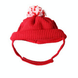 2 PCS Pet Supplies Puppy Christmas Hat Holiday Woolen Hat