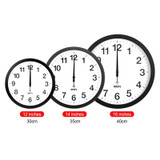 Smart Network Automatic Time Synchronization Wifi Wall Clock Modern Minimalist Silent Living Room Clock, Size:14 inch(Silver)