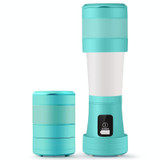 Folding Mini Juicer Household Multifunctional Portable Telescopic USB Charging Juicer Cup(Blue)