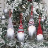 Christmas Decorations Faceless Doll Pendant Old Man Doll Pendant(D)