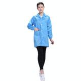 Electronic Factory Anti Static Blue Dust-free Clothing Stripe Dust-proof Clothing, Size:XXL(Blue)