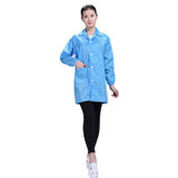 Electronic Factory Anti Static Blue Dust-free Clothing Stripe Dust-proof Clothing, Size:XL(Blue)