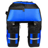 Mountain Bike Bicycle Rear Shelf Bag Camel Bag(Black Blue)