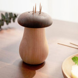 Kitchen Hotel Mushroom Shaped Wood Toothpick Box