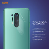 For OnePlus 8 Pro 2 PCS Hat-Prince ENKAY 0.2mm 9H 2.15D Round Edge Rear Camera Lens Tempered Glass Film