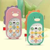 Baby Puzzle Bilingual Simulation Mobile Phone Toy Baby Child Early Education Machine(Pink)